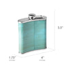 Mermaid Tears Stainless Steel 8 oz Liquor Flask